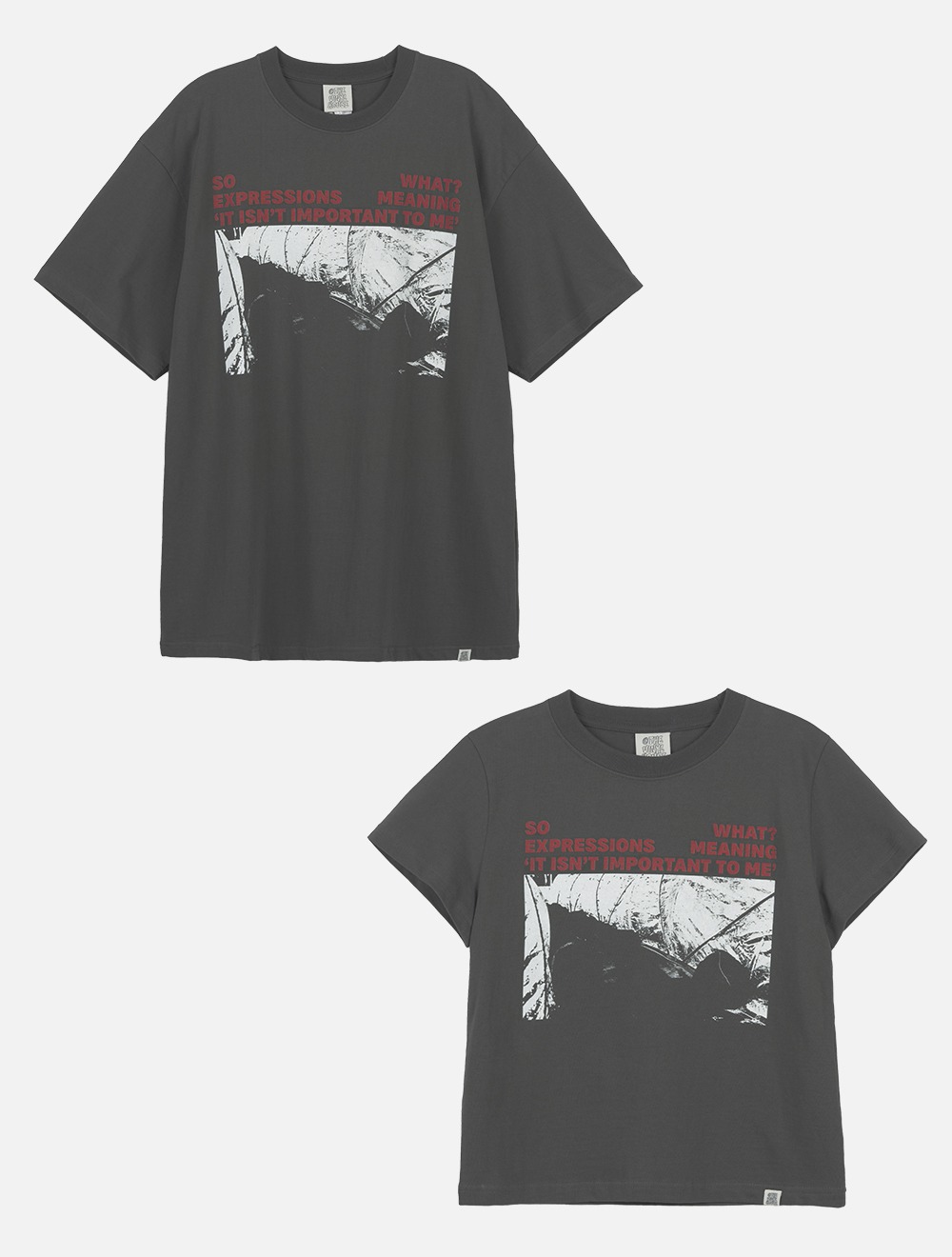 SO WHAT TEE CHARCOAL